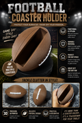 Football Coaster Holder