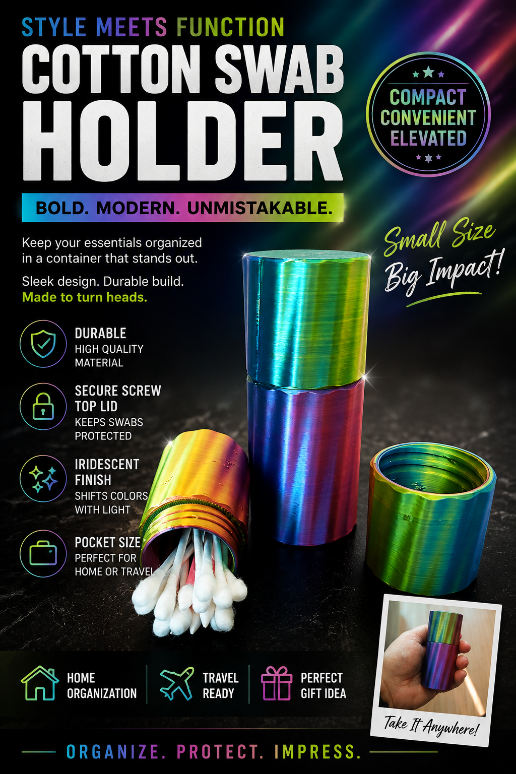 Cotton Swab Holder